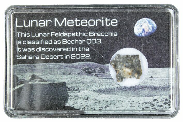 Polished Lunar Meteorite Slice ( g) - Bechar #285234